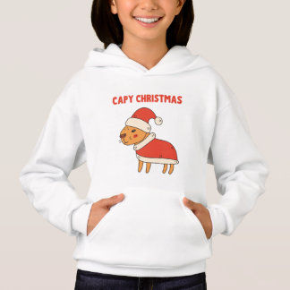 Funny Capybara Weihnachten Hoodie