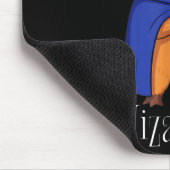 Funny Capybara Wizard Costume Wizabara Graphic Kid Mousepad (Ecke)