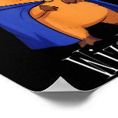 Funny Capybara Wizard Costume Wizabara Graphic Kid Poster (Ecke)
