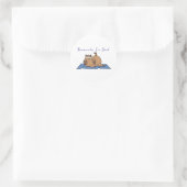 Funny Capybara Yoga Sticker – Namaste In Bed (Tasche)