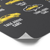 Funny Car 6 Things I Do In My Spare Time  Poster (Ecke)