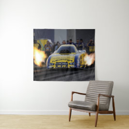 Funny Car Drag Racer Sport Wandteppich