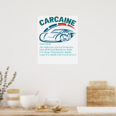 Funny Car Guy Geschenk - CARCAINE Definition Liebe Poster (Küche)