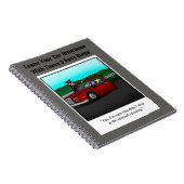 Funny Car Insurance Spaß Notebook Notizblock (Rechte Seite)