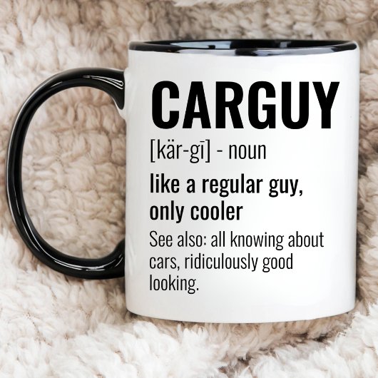Funny Car Lover, CarGuy Definition, Autoenthusiast Tasse