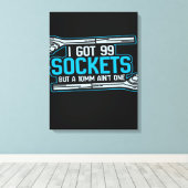 Funny Car Mechanic Design | Mechanic Canvas Leinwanddruck (Insitu (Holzboden))