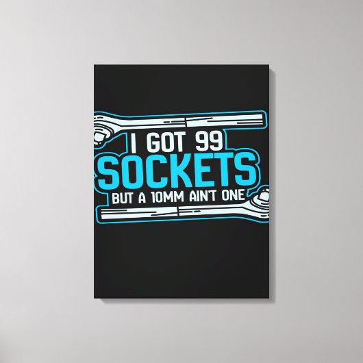 Funny Car Mechanic Design | Mechanic Canvas Leinwanddruck (Vorderseite)