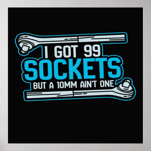 Funny Car Mechanic Design | Mechanische Leinwand Poster (Vorne)