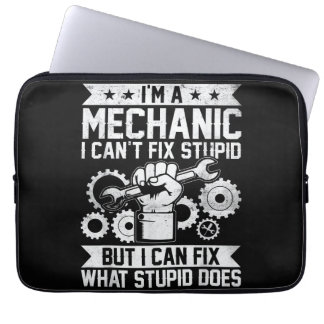 Funny Car Mechanic Engineer Men Women Kids Auto Me Laptopschutzhülle