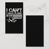 Funny Car Mechanic Garage Tuning Fan Visitenkarte (Vorne/Hinten)