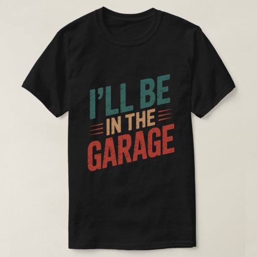Funny Car Mechanic Vater - Ich bin in der Garage T-Shirt (Design vorne)