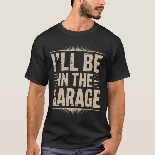 Funny Car Mechanic Vater - Ich bin in der Garage T-Shirt (Vorderseite)