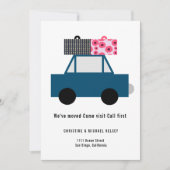 Funny Car Neue Zuhause Moving Flat Announcement Ca Ankündigung (Vorderseite)