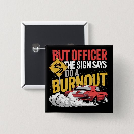 Funny Car Racing Burnout Drag Racing Muscle Car  Button (Vorne & Hinten)