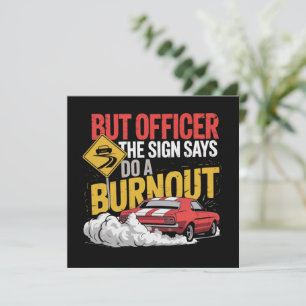 Funny Car Racing Burnout Drag Racing Muscle Car  Einladung