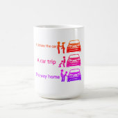 Funny Car Ride Sign Kaffeetasse (Mittel)