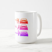 Funny Car Ride Sign Kaffeetasse (VorderseiteRechts)