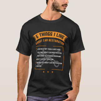 Funny Car Typ Geschenk 5 Dinge, die ich mag über A T-Shirt