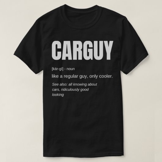 Funny Car Typ Gift CARGUY Definition Pullover (Design vorne)