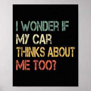 Funny Car Typ Mechanische Väter Tag Vater Mens Aut Poster