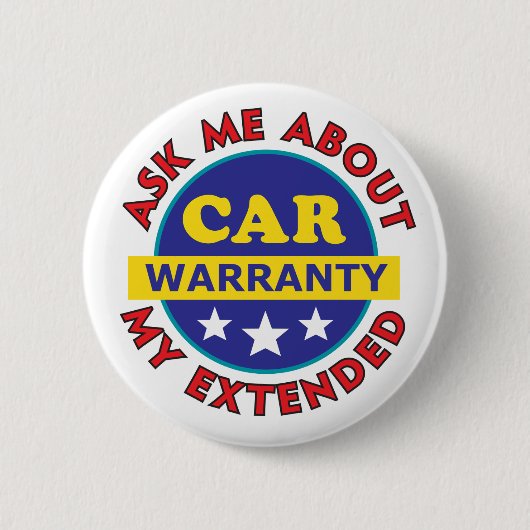 Funny Car Warranty Button (Vorderseite)