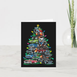 Funny Car Weihnachtsbaum Clic Muscle Cars Tree Lig Karte