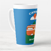 Funny Caravan Accessoires Camping Caravaner Milchtasse (Linke Ecke)