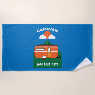 Funny Caravan Accessoires Camping Caravaner Strandtuch