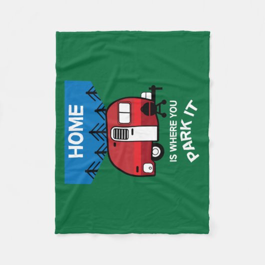 Funny Caravan Geschenke | Bester Caravanning | Woh Fleecedecke (Vorderseite)