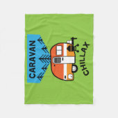 Funny Caravan Geschenke | Bester Caravanning | Woh Fleecedecke (Vorderseite)