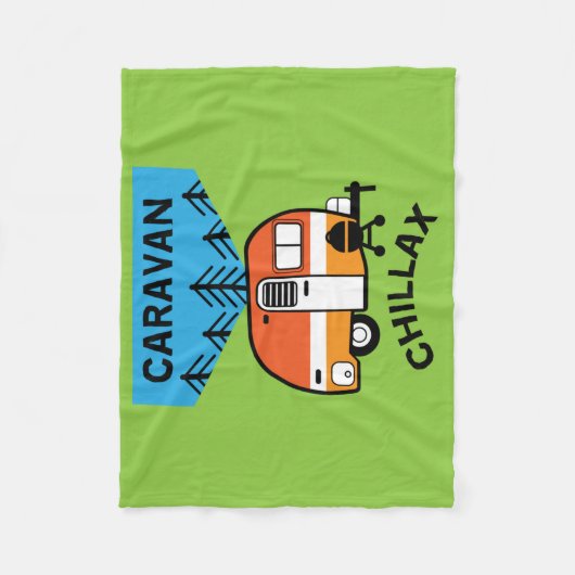 Funny Caravan Geschenke | Bester Caravanning | Woh Fleecedecke (Vorderseite)