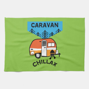 Funny Caravan Geschenke Bester Caravanning Woh Geschirrtuch