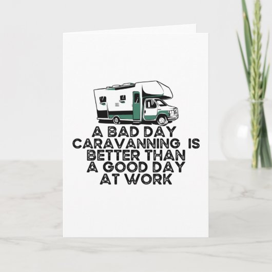 Funny Caravanning, Camping Lover Karte (Vorderseite)