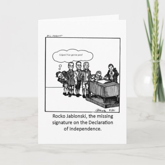 Funny Card for the 4th of July! Karte (Vorderseite)