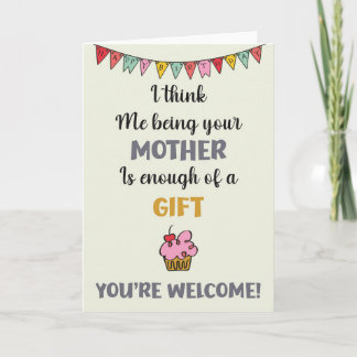 Funny Card für Sohn oder Tochter Karte