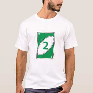 Funny Card Game T - Shirt | Green Number 2 Card