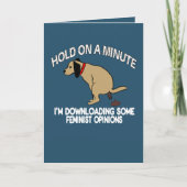 Funny Card Ich lade Celebrity Meinungen herunter Karte (Vorderseite)