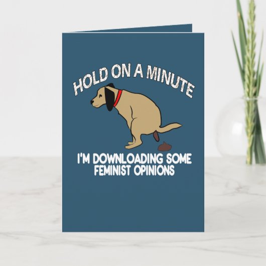 Funny Card Ich lade Celebrity Meinungen herunter Karte (Vorderseite)