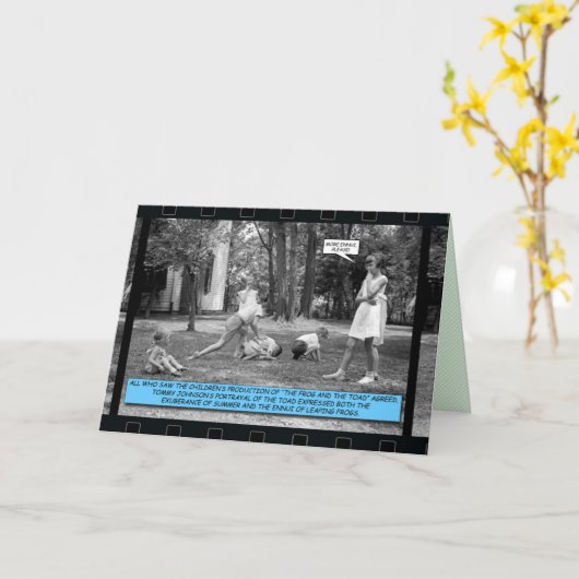 Funny Card - Leapfrog Karte (Gelbe Blume)