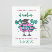Funny card Personalized graduation Einladung (Stehend Vorderseite)