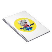 Funny Card Shark Gambling Cartoon mit Poker Chips Notizblock (Rechte Seite)