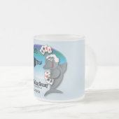 Funny Card Shark Granny - Gin Rummy Mattglastasse (VorderseiteRechts)