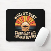 Funny Cardboard Box Breaker Downer Sarcastic Recyc Mousepad (Mit Mouse)