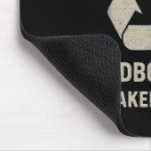 Funny Cardboard Box Breaker Downer Sarcastic Retro Mousepad (Ecke)