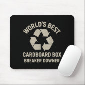 Funny Cardboard Box Breaker Downer Sarcastic Retro Mousepad (Mit Mouse)