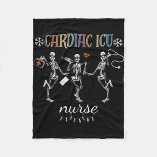 Funny Cardiac ICU Weihnachtsgeschenk für Cardiol Fleecedecke