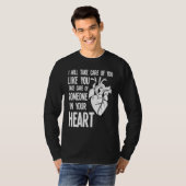 Funny Cardiac Nurse Quote Anatomical Heart Disease T-Shirt (Vorne ganz)