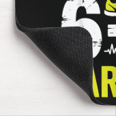 Funny Cardio Motivation Fitness Humor Running Work Mousepad (Ecke)