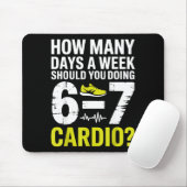 Funny Cardio Motivation Fitness Humor Running Work Mousepad (Mit Mouse)
