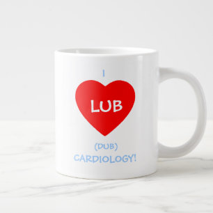 Funny Cardiologe Lub Dub Beating Heart Sounds Jumbo-Tasse